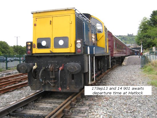 14901 awaits departure at Matlock